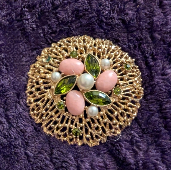 Sarah Coventry vintage Sand dollar broach S - Picture 6 of 7